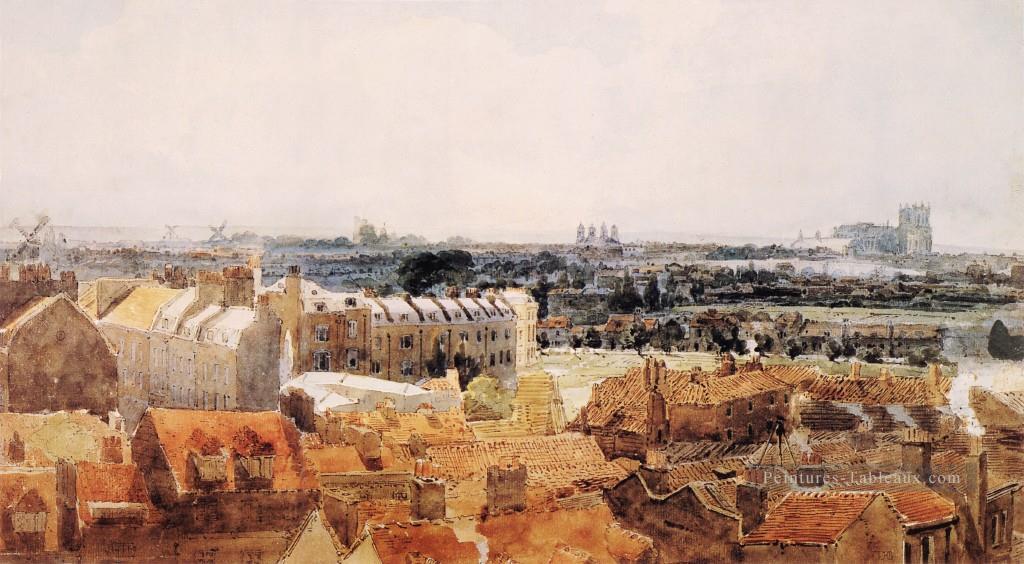 Stud aquarelle peintre paysages Thomas Girtin Peintures à l'huile